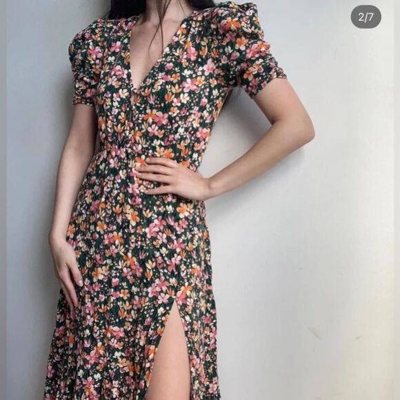 Zara | Floral MIDI Dress - Picture 2 of 10